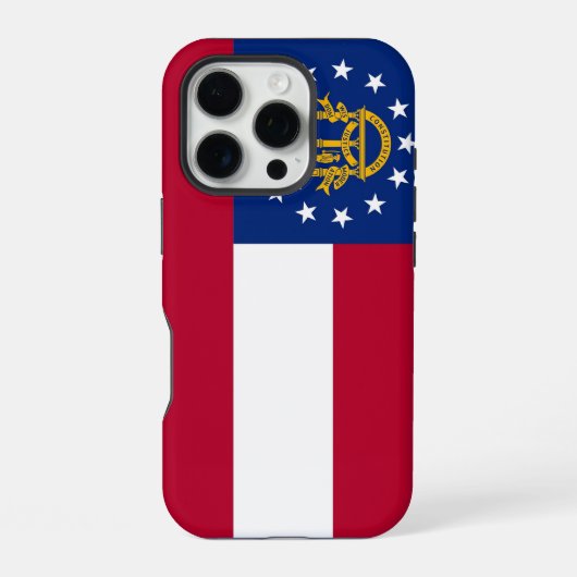Coque iPhone 16 Pro iPhone 16 Pro Coque-Mate, drapeau de Géorgie (Verso)