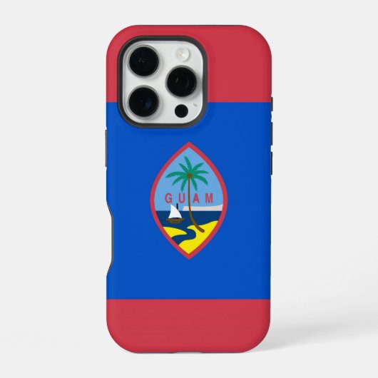 Coque iPhone 16 Pro iPhone 16 Pro Coque-Mate, drapeau Guam (Verso)