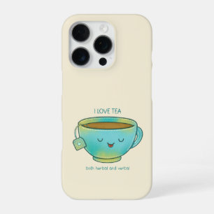 Coque iPhone 16 Pro J'aime le thé à la fois aux herbes et verbalement