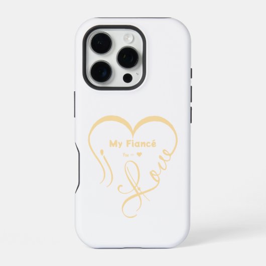 Coque iPhone 16 Pro J'aime mon fiancé • Vous = ♥ 🫳🏻💍 (Verso)