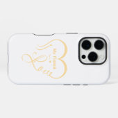 Coque iPhone 16 Pro J'aime mon fiancé • Vous = ♥ 🫳🏻💍 (Verso Horizontal)
