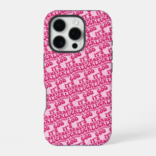 Coque iPhone 16 Pro Jamais la chance C’est toujours Dieu