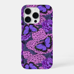 Coque iPhone 16 Pro Jardin de morpho bleu 2