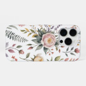 Coque iPhone 16 Pro Jardin de Roses Rouges (Verso Horizontal)