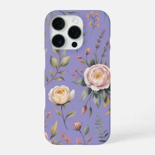 Coque iPhone 16 Pro Jardin de Roses Rouges (Verso)