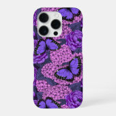 Coque iPhone 16 Pro Jardin morpho bleu 2 (Verso)