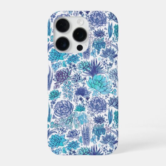 Coque iPhone 16 Pro Jardin succulent (Verso)