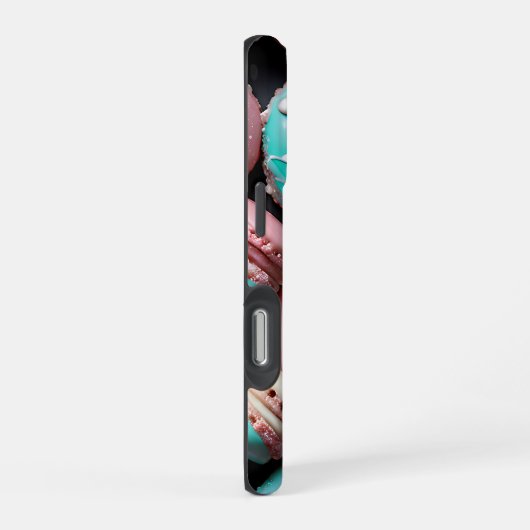 Coque iPhone 16 Pro Joli Macaron Monogrammé (Côté droit)