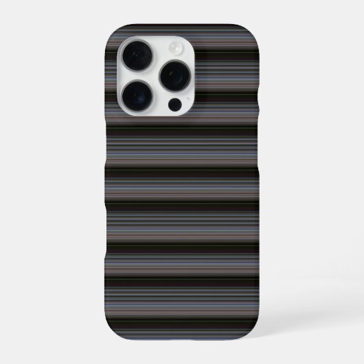 Coque iPhone 16 Pro Jolies rayures rétro modernes (Verso)
