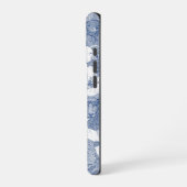 Coque iPhone 16 Pro juste mouton classique bleu blanc (Côté gauche)