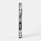 Coque iPhone 16 Pro juste moutons noir blanc (Côté droit)