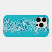 Coque iPhone 16 Pro Kalaheo Hibiscus Hawaïen Tapa (Verso Horizontal)