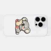 Coque iPhone 16 Pro Koala Mignon Endormi avec Oreiller (Verso Horizontal)