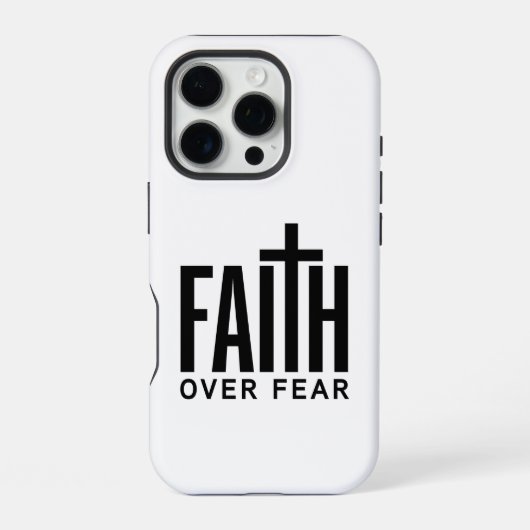 Coque iPhone 16 Pro La Foi Plutôt que la Peur (Verso)