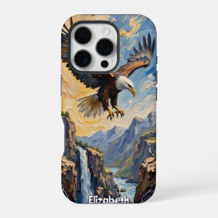 Coque iPhone 16 Pro La liberté s'envole au-dessus des canyons enchaîné