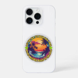 Coque iPhone 16 Pro Laissez la mer mettre votre âme libre
