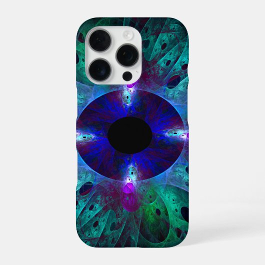 Coque iPhone 16 Pro L'Art Abstrait de l'Œil (Verso)