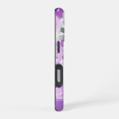 Coque iPhone 16 Pro Lavande Purple Aquarelle Floral Personnalisé (Côté droit)