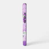 Coque iPhone 16 Pro Lavande Purple Aquarelle Floral Personnalisé (Côté gauche)