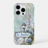 Coque iPhone 16 Pro Le Jardin (jardin) Plutôt Fleurs violettes (Verso)