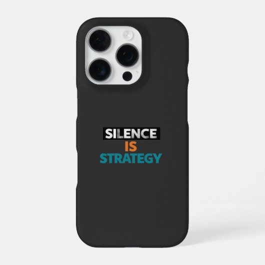 Coque iPhone 16 Pro Le silence est (Verso)