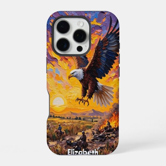 Coque iPhone 16 Pro Le vol de la liberté sur le conflit (Verso)