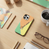 Coque iPhone 16 Pro les années 70 bloc COlor géométrique Abstrait moti
