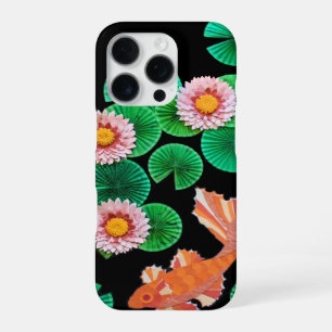 Coque iPhone 16 Pro L'étang de carpes en papier