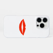 Coque iPhone 16 Pro Lèvres rouges (Verso Horizontal)