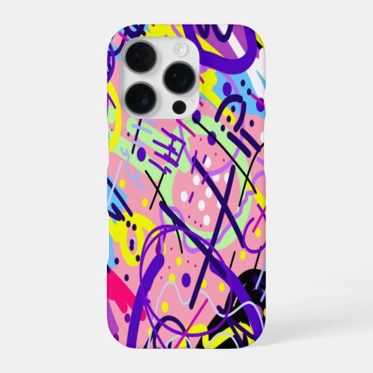 Coque iPhone 16 Pro Libéré : Art abstrait (Verso)