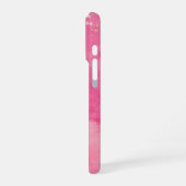Coque iPhone 16 Pro Linktree Aquarelle Rose | (Côté gauche)