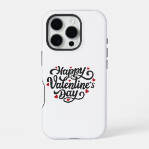 Coque iPhone 16 Pro Logo de la fête des Heureuses Saintes-Valentin