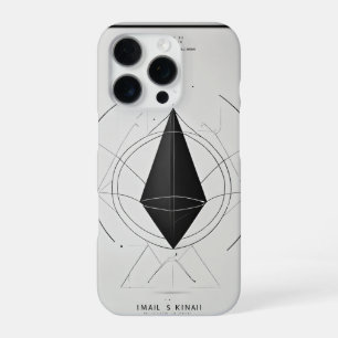 Coque iPhone 16 Pro Logo de tête d'orignal minimaliste - Ligne artisti