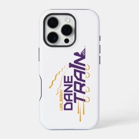 Coque iPhone 16 Pro Logo du train UAlbany Dane (Verso)