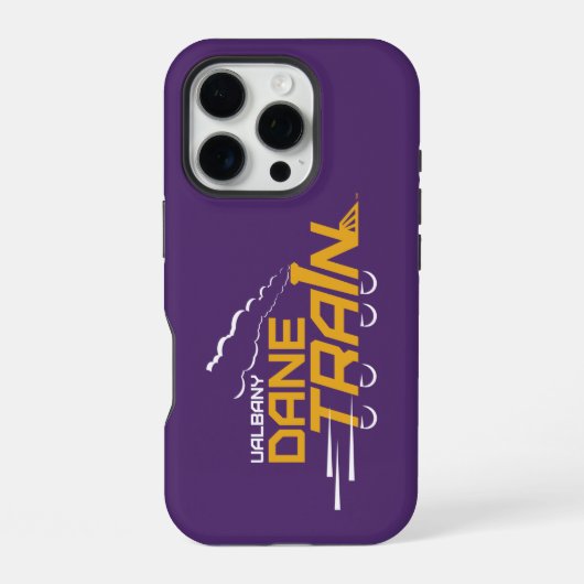 Coque iPhone 16 Pro Logo du train UAlbany Dane (Verso)