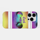 Coque iPhone 16 Pro Logo Seek And Speak (Verso Horizontal)