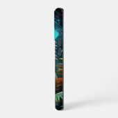 Coque iPhone 16 Pro Loup géo (Côté gauche)