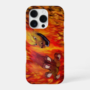 Coque iPhone 16 Pro Louvre rouge dragon