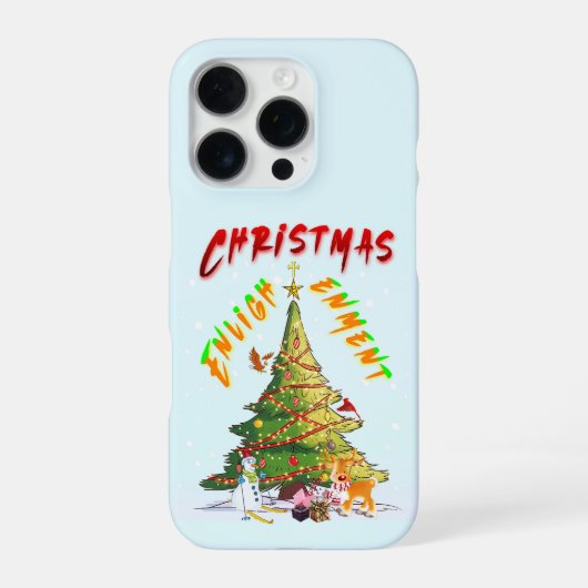Coque iPhone 16 Pro Lumière de Noël (Verso)