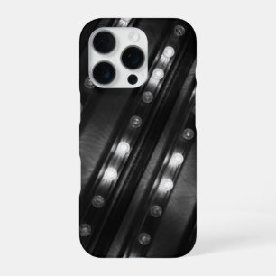 Coque iPhone 16 Pro Lumières scintillantes noir et blanc
