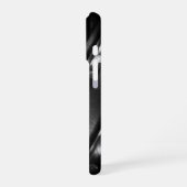 Coque iPhone 16 Pro Lumières scintillantes noir et blanc (Côté gauche)