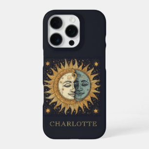 Coque iPhone 16 Pro Lune solaire céleste personnalisée