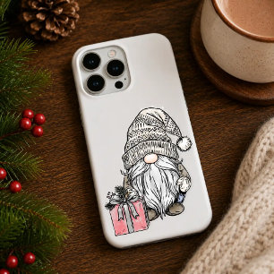 Coque iPhone 16 Pro Lutin de Noël avec un cadeau