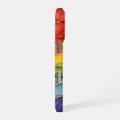 Coque iPhone 16 Pro Marbre arc-en-ciel LGBTQ (Côté droit)