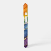 Coque iPhone 16 Pro Marbre arc-en-ciel LGBTQ (Côté gauche)