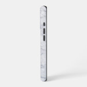 Coque iPhone 16 Pro Marbre blanc (Côté gauche)