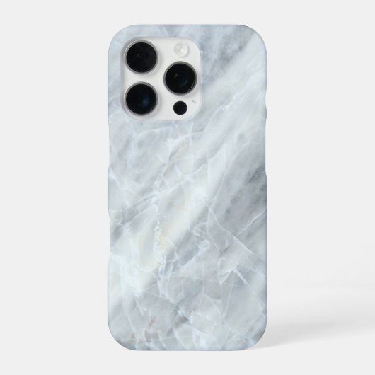 Coque iPhone 16 Pro Marbre blanc (Verso)