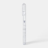 Coque iPhone 16 Pro Marbre blanc élégant (Côté gauche)