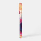 Coque iPhone 16 Pro marbre liquide, art fluide, violet, pastel (Côté gauche)