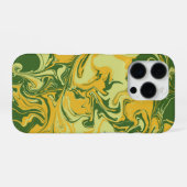 Coque iPhone 16 Pro Marbre vert - style marbré papier (Verso Horizontal)